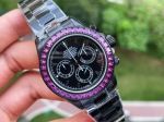 ROLEX Daytona Blaken Wrist DLC Coating Purple Bezel Black Watch